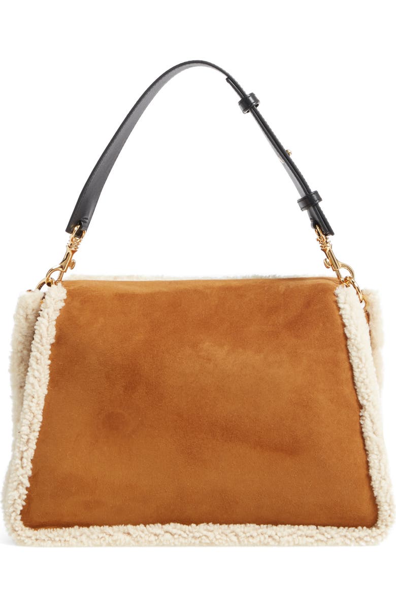 JW Anderson J.W.ANDERSON Medium Pierce Genuine Shearling Shoulder Bag, Alternate, color,