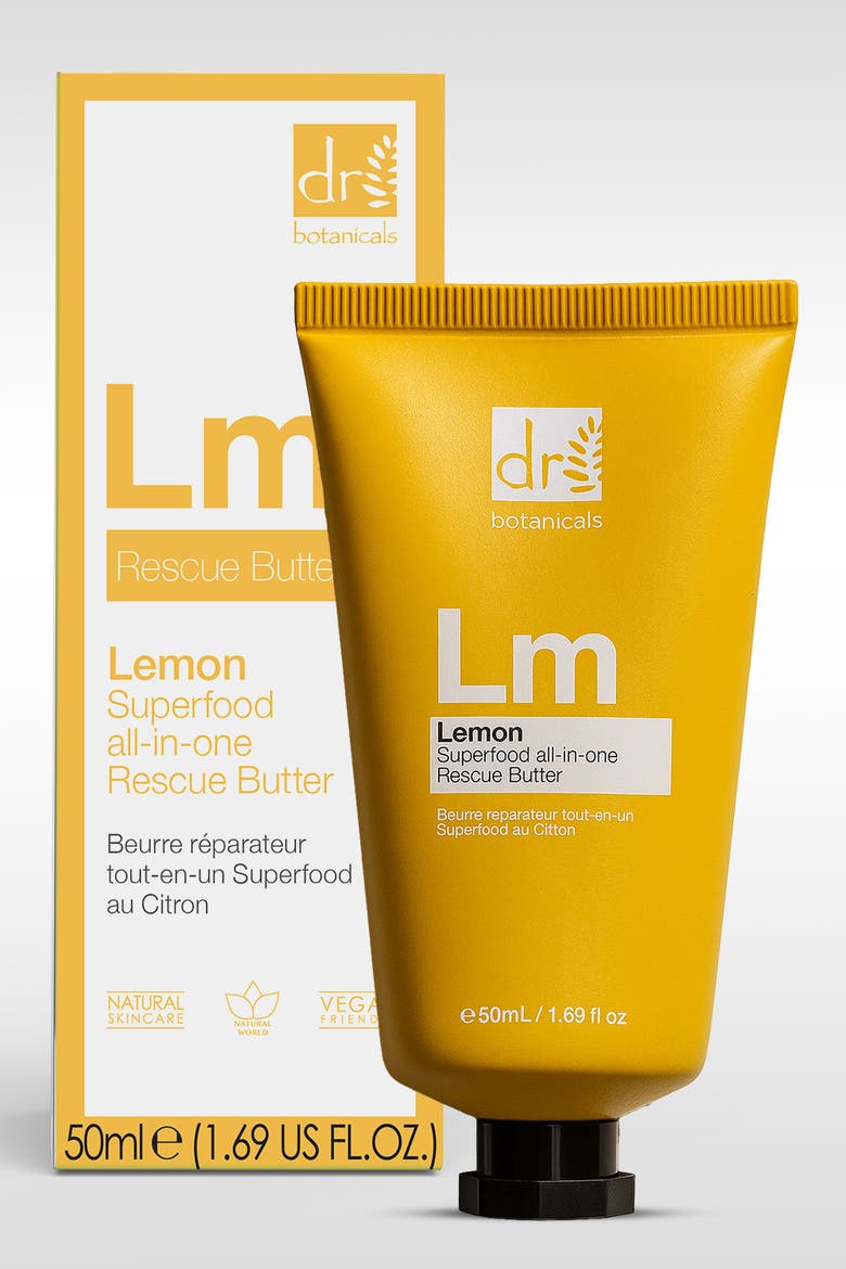Lemon Superfood All-In-One Rescue Butter 50ml for Anti-Aging, Brightening, Alternate, color, White