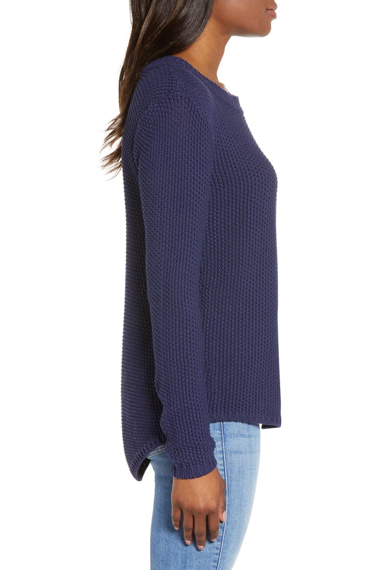 Stitch Stripe Sweater, Alternate, color, NAVY PEACOAT