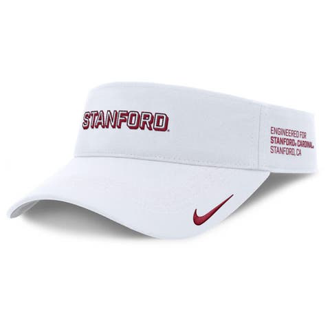 Men's Nike White Stanford Cardinal 2025 On-Field Gameday Performance Ace Adjustable Visor