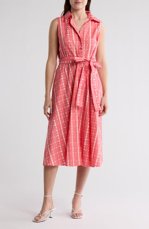 Sleeveless Cotton Shirtdress