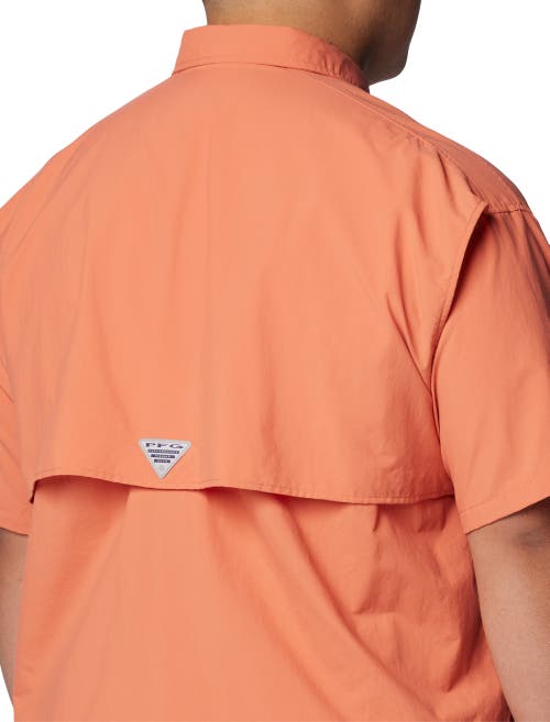 Shop Columbia Big & Tall Pfg Bahama Ii Short-sleeve Sport Shirt In Faded Peach