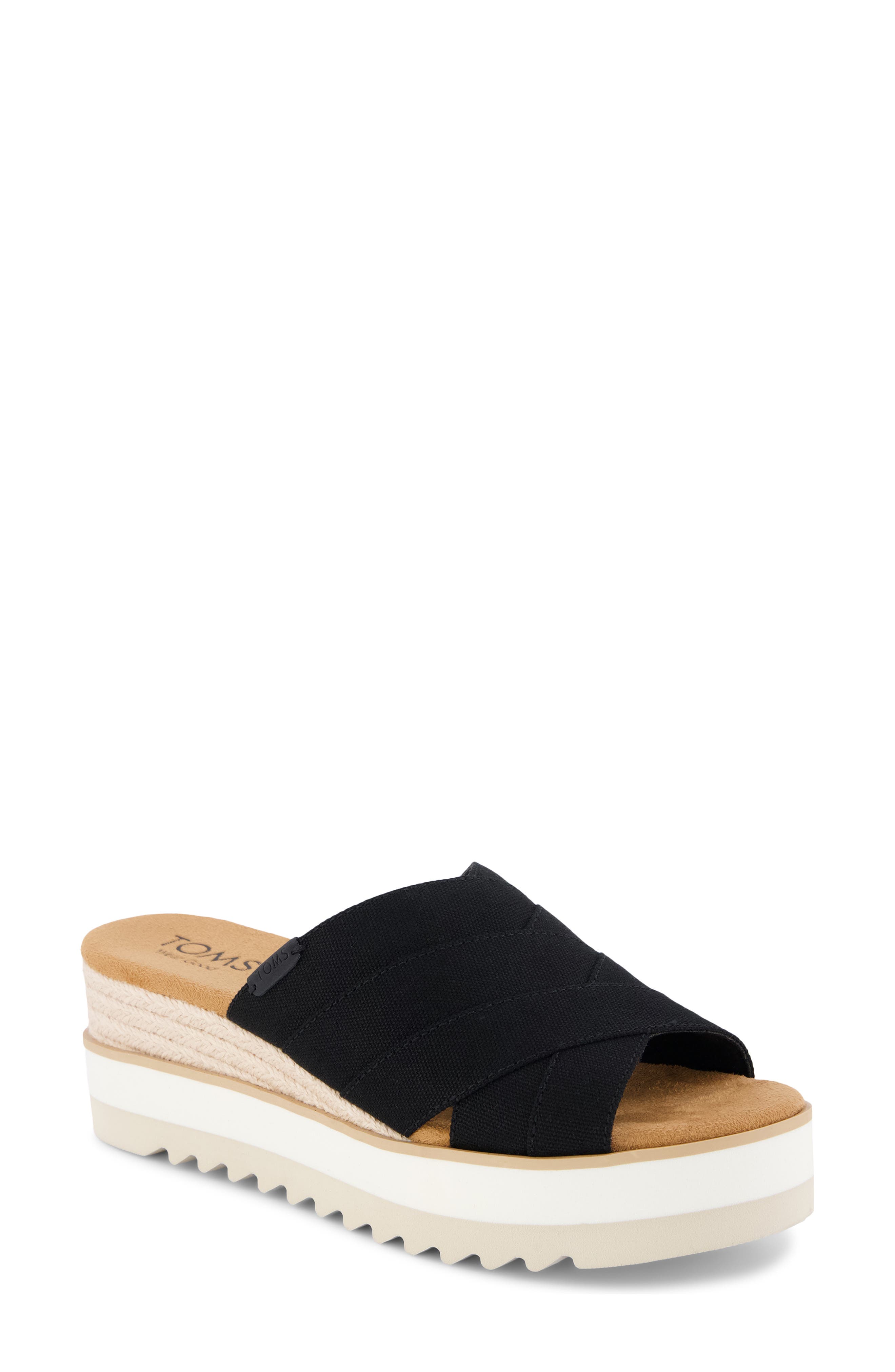 TOMS Diana Mule Sandal, Main, color, Black