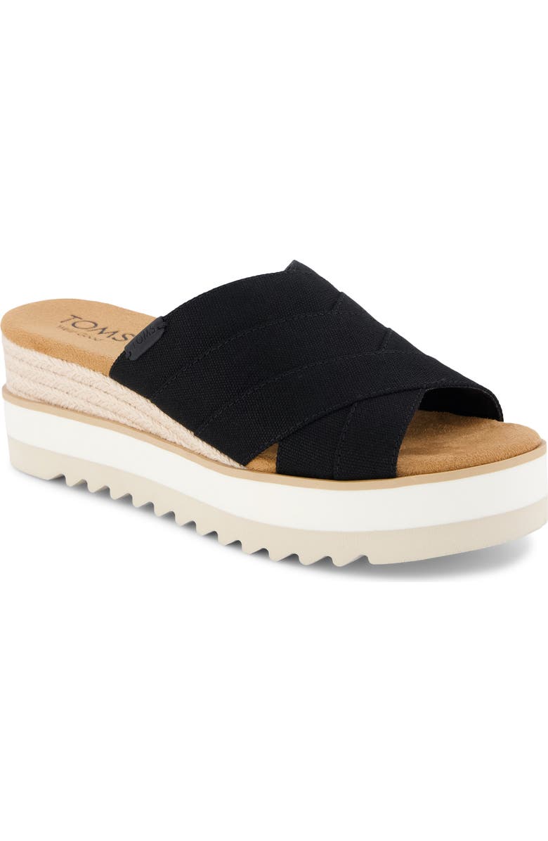 TOMS Diana Mule Sandal, Main, color, Black