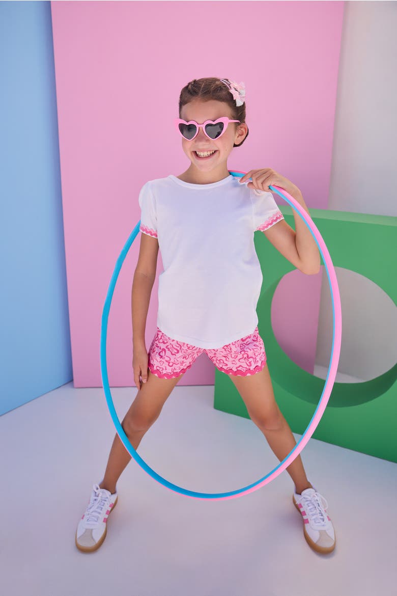 Kids' RicRac Shorts, Alternate, color, Matisse Blooms Pink