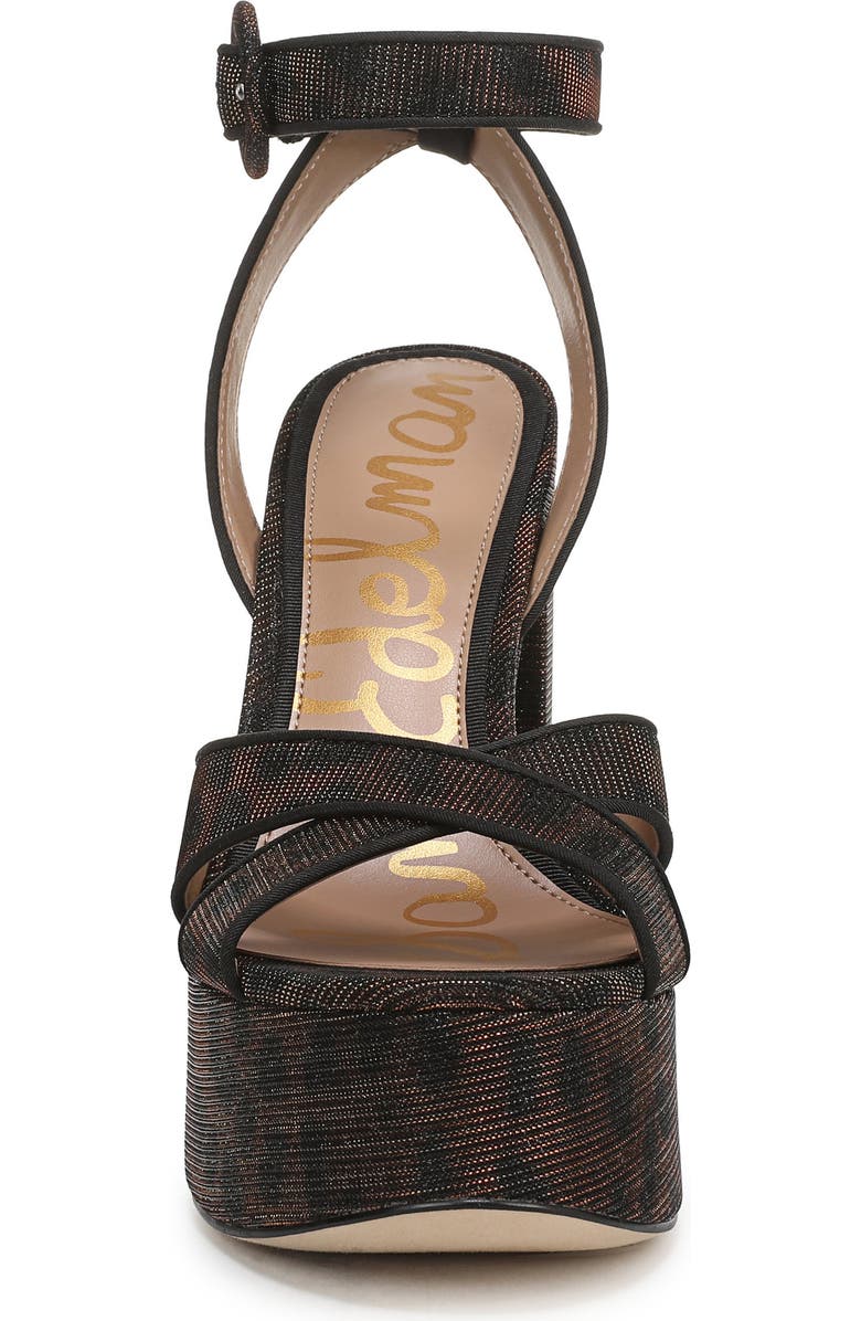 Sam Edelman Savannah Ankle Strap Platform Sandal, Alternate, color, Brown Multi