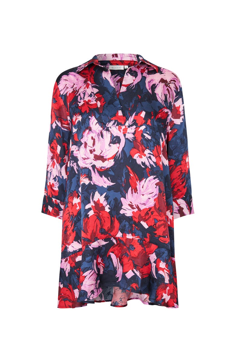 Masai Copenhagen MaGalvora Tunic Top, Alternate, color, Scarlet Sage