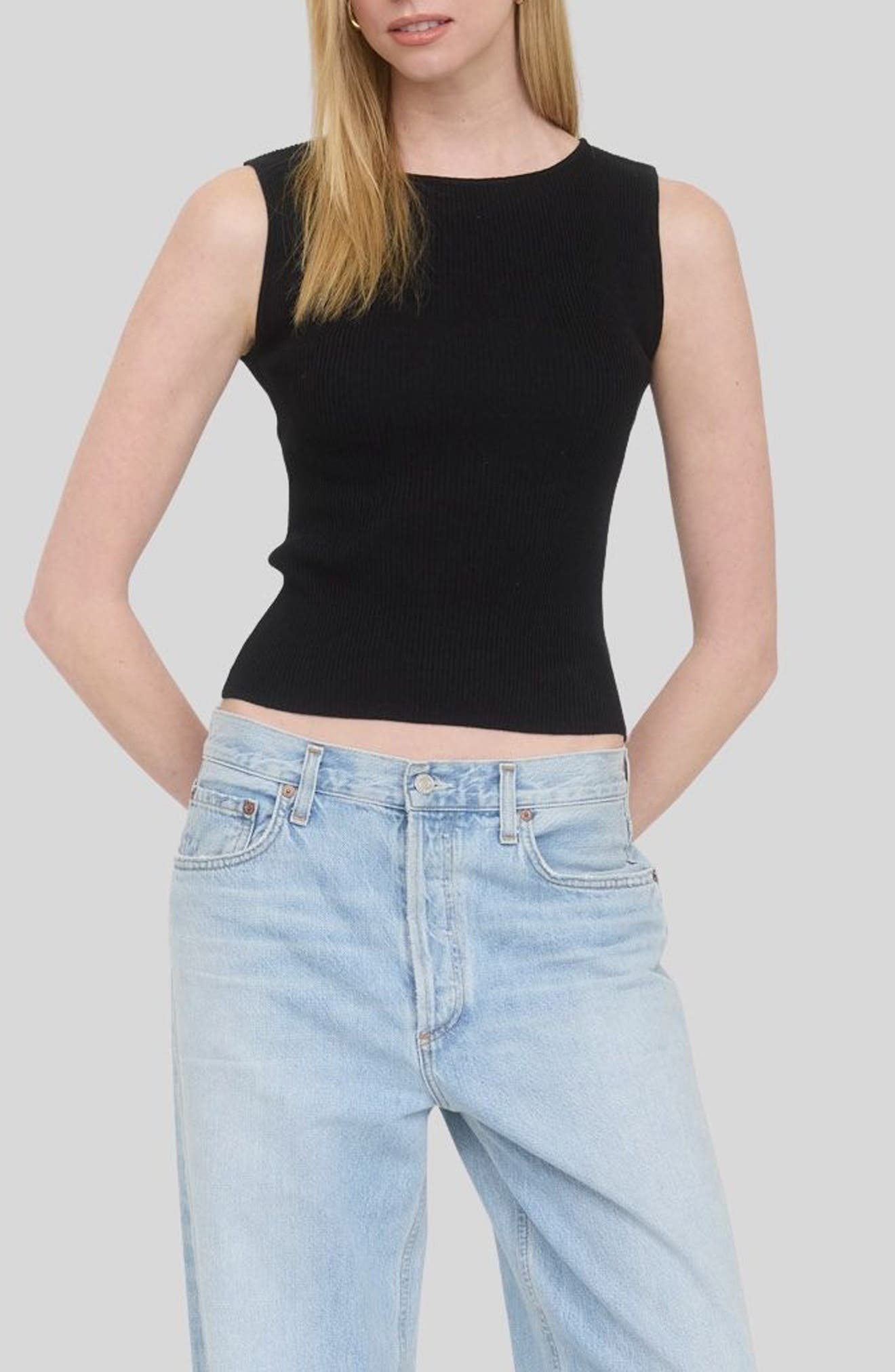 Blu Pepper Sleeveless Knit Top