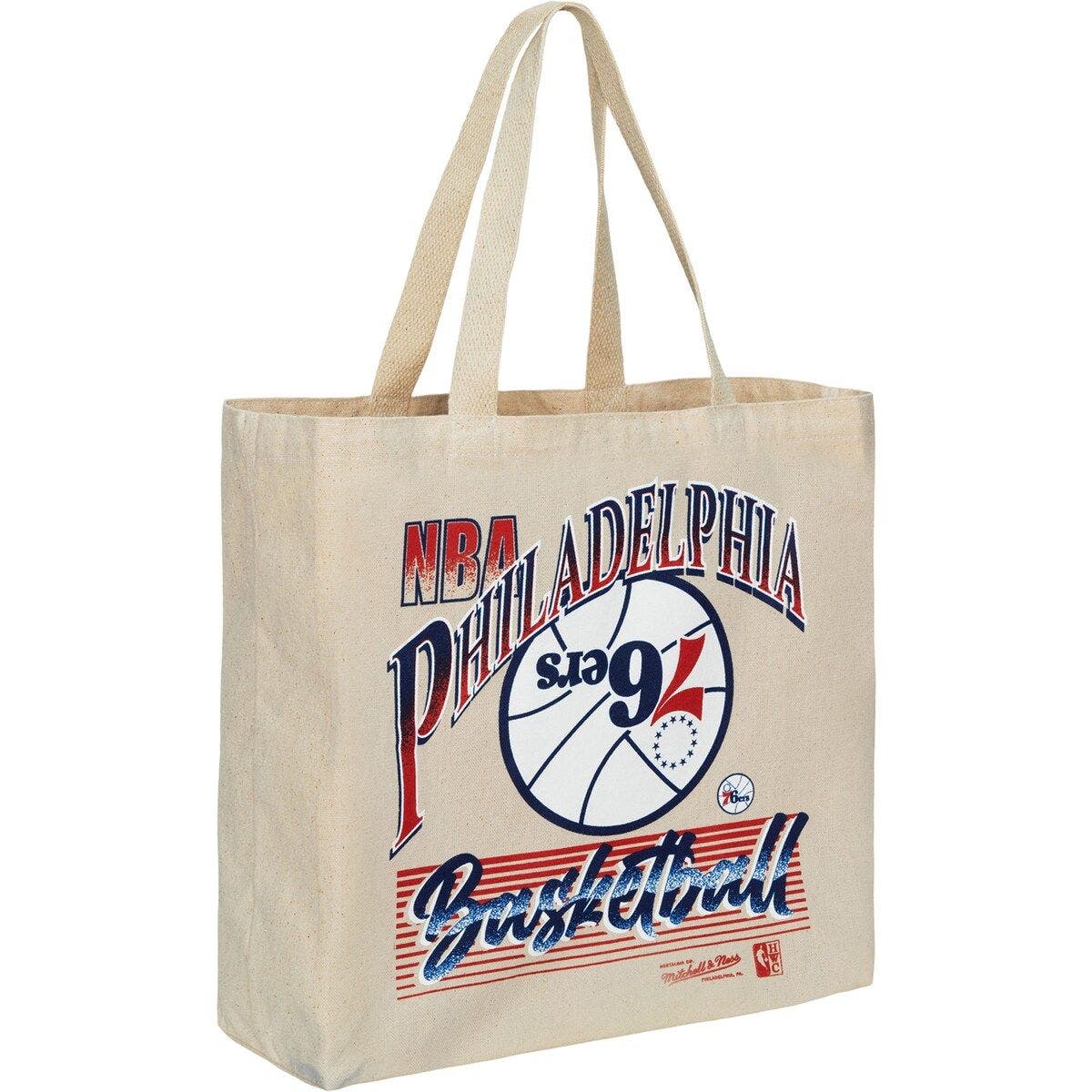Mitchell & Ness Women's Mitchell & Ness Philadelphia 76ers Graphic Tote Bag, Main, color, 