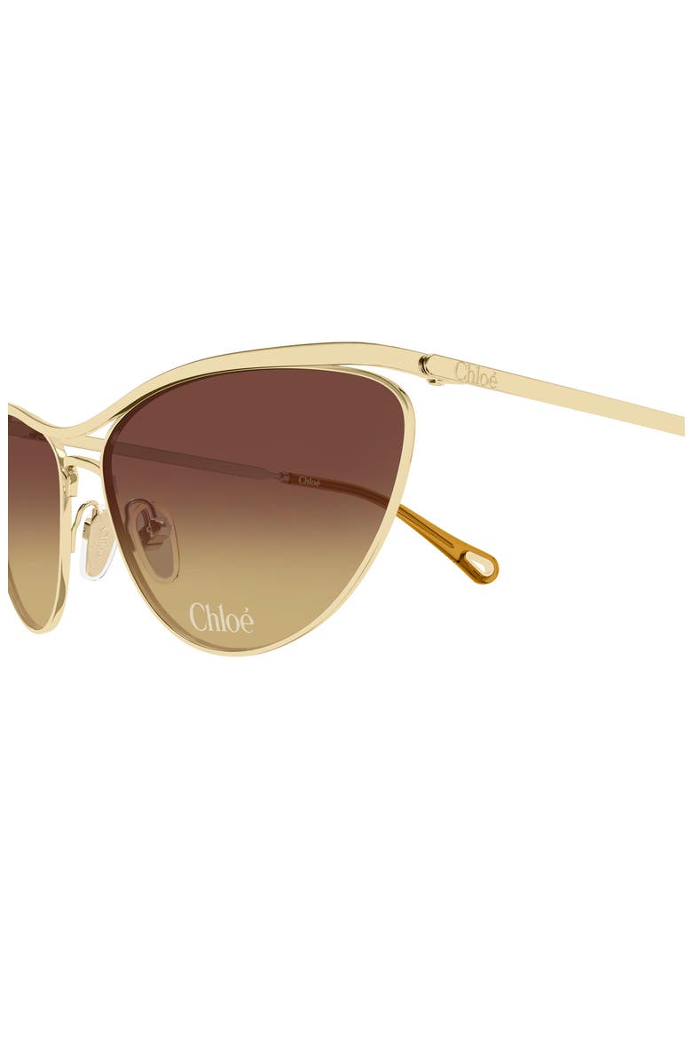 CH0386S Cat Eye Sunglasses, Alternate, color, GOLD/ BROWN