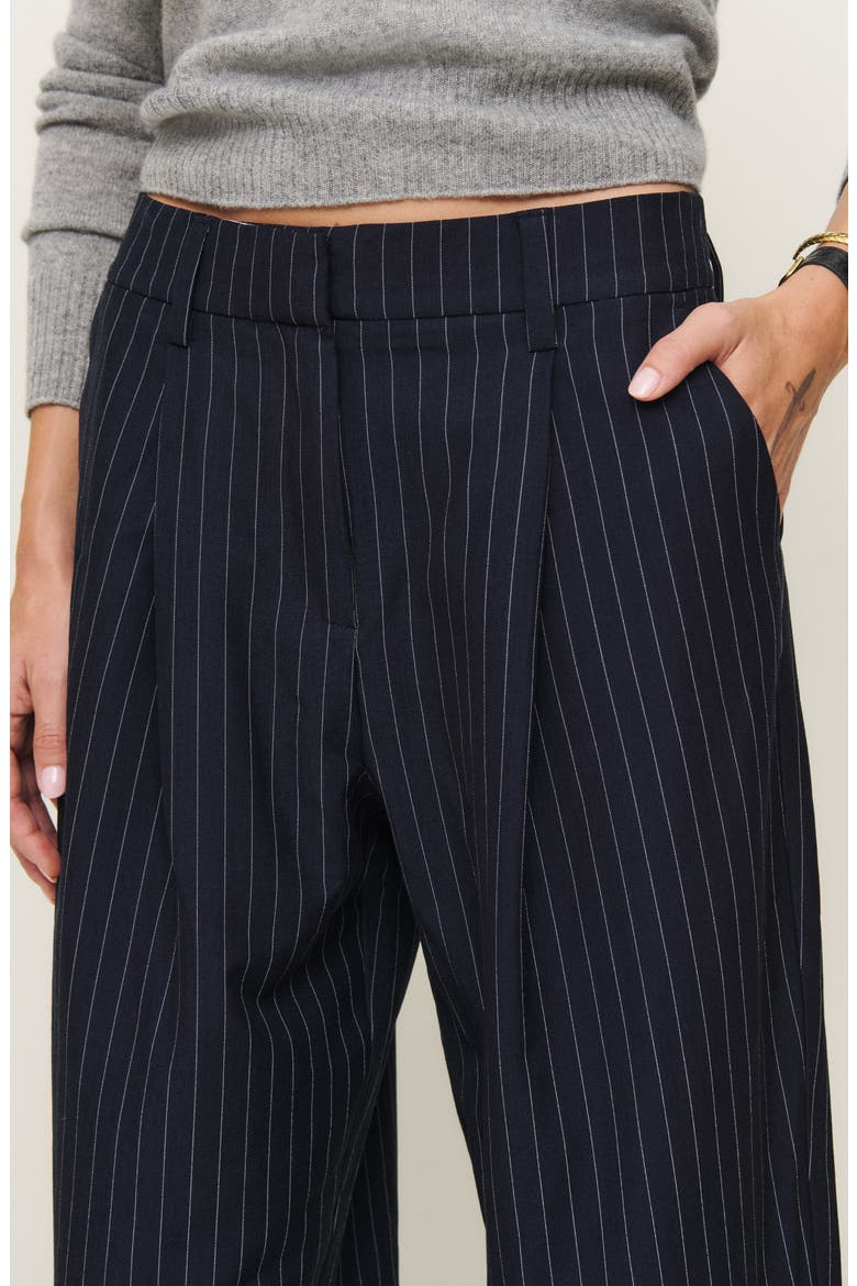 Alex Wide Leg Linen Pants, Alternate, color, MIDNIGHT STRIPE