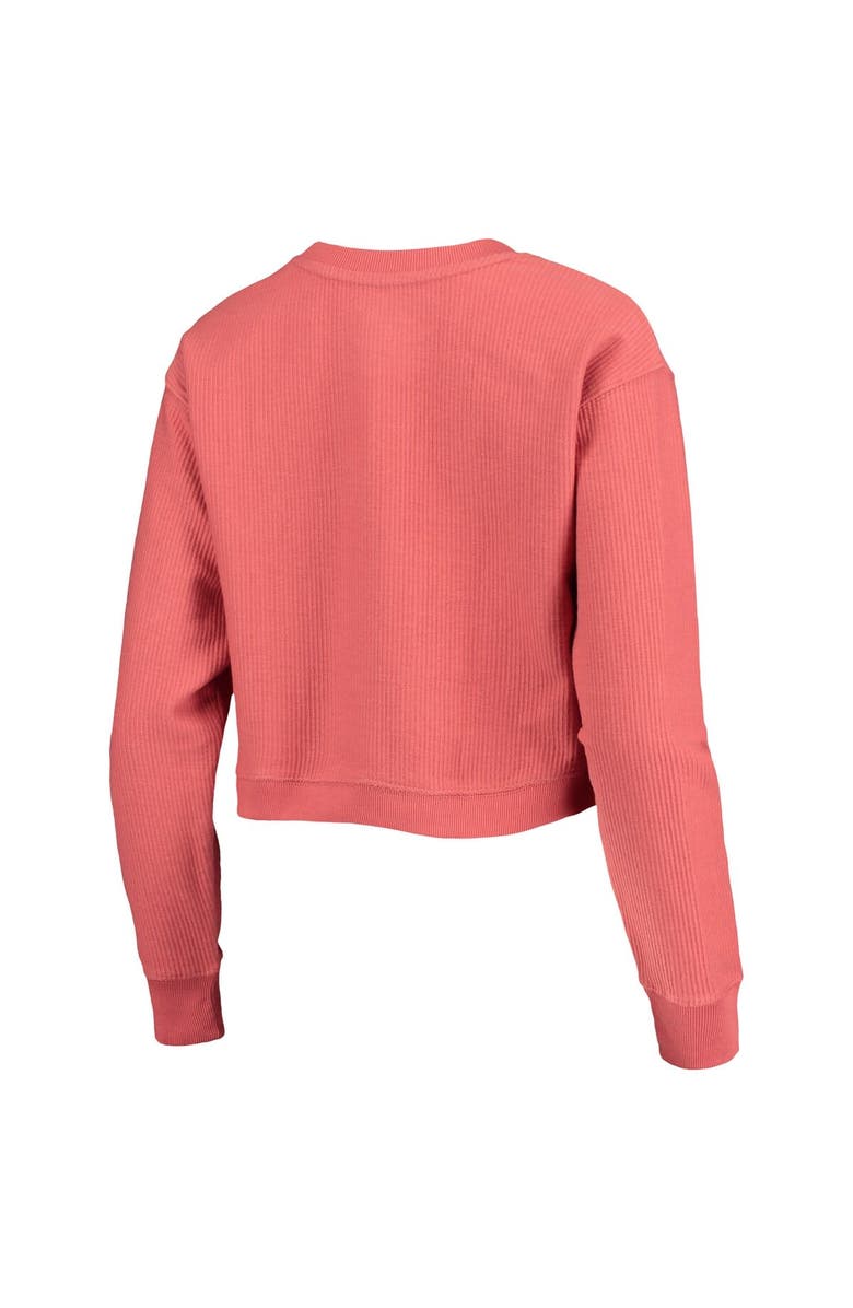 LEAGUE COLLEGIATE WEAR Women's League Collegiate Wear Texas Orange Texas Longhorns Corded Timber Cropped Pullover Sweatshirt, Alternate, color, 