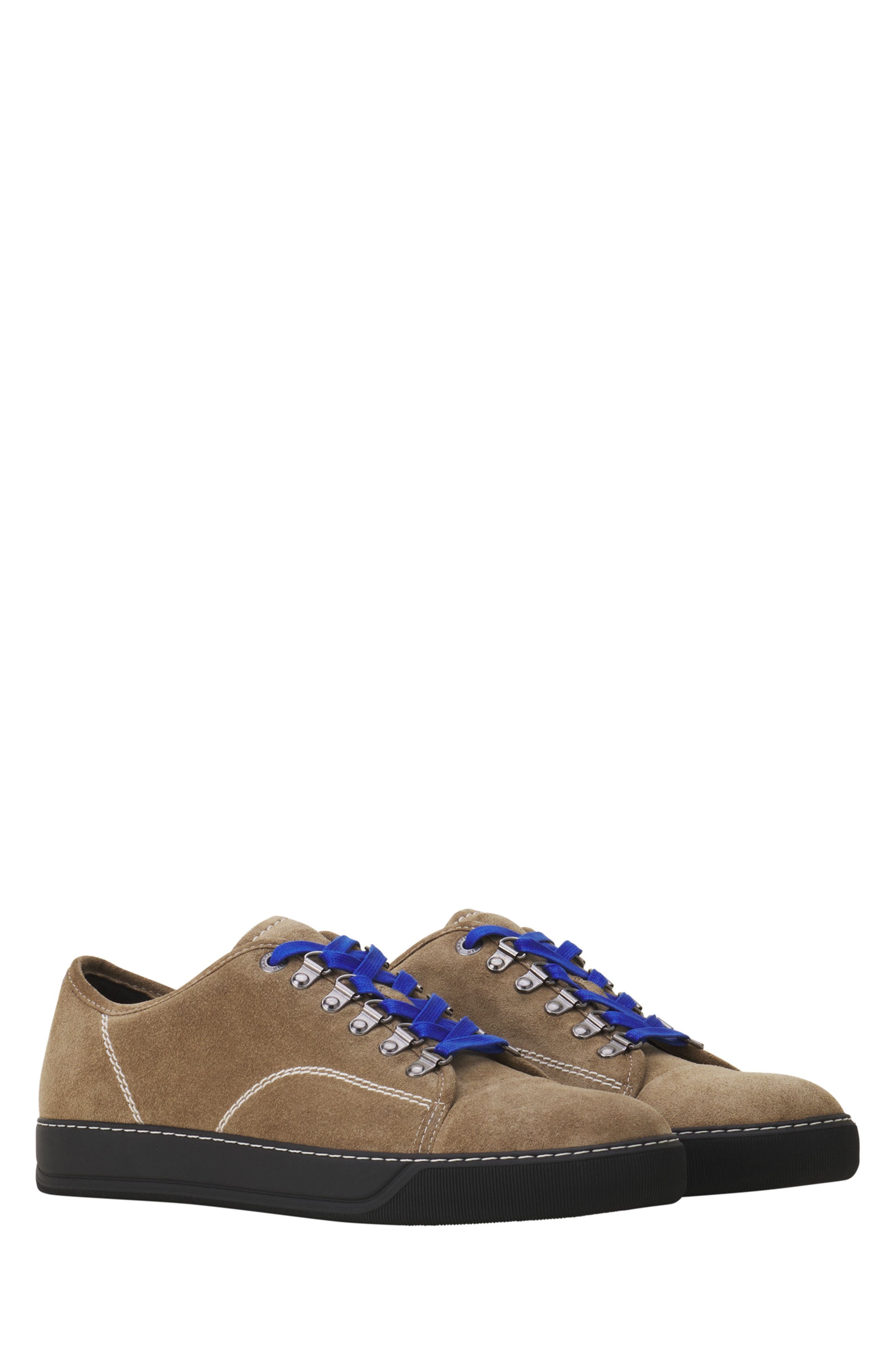 Lanvin Dbb1 Hiking Sneakers In Suede, Alternate, color, Dark Beige/Brown