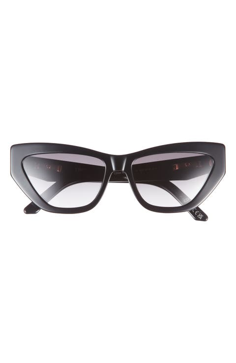 CDior B6I 56mm Gradient Cat Eye Sunglasses