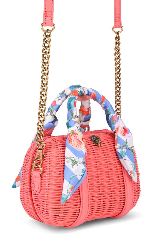 Kurt Geiger London Kensington Basket Boston Crossbody Bag In Pink