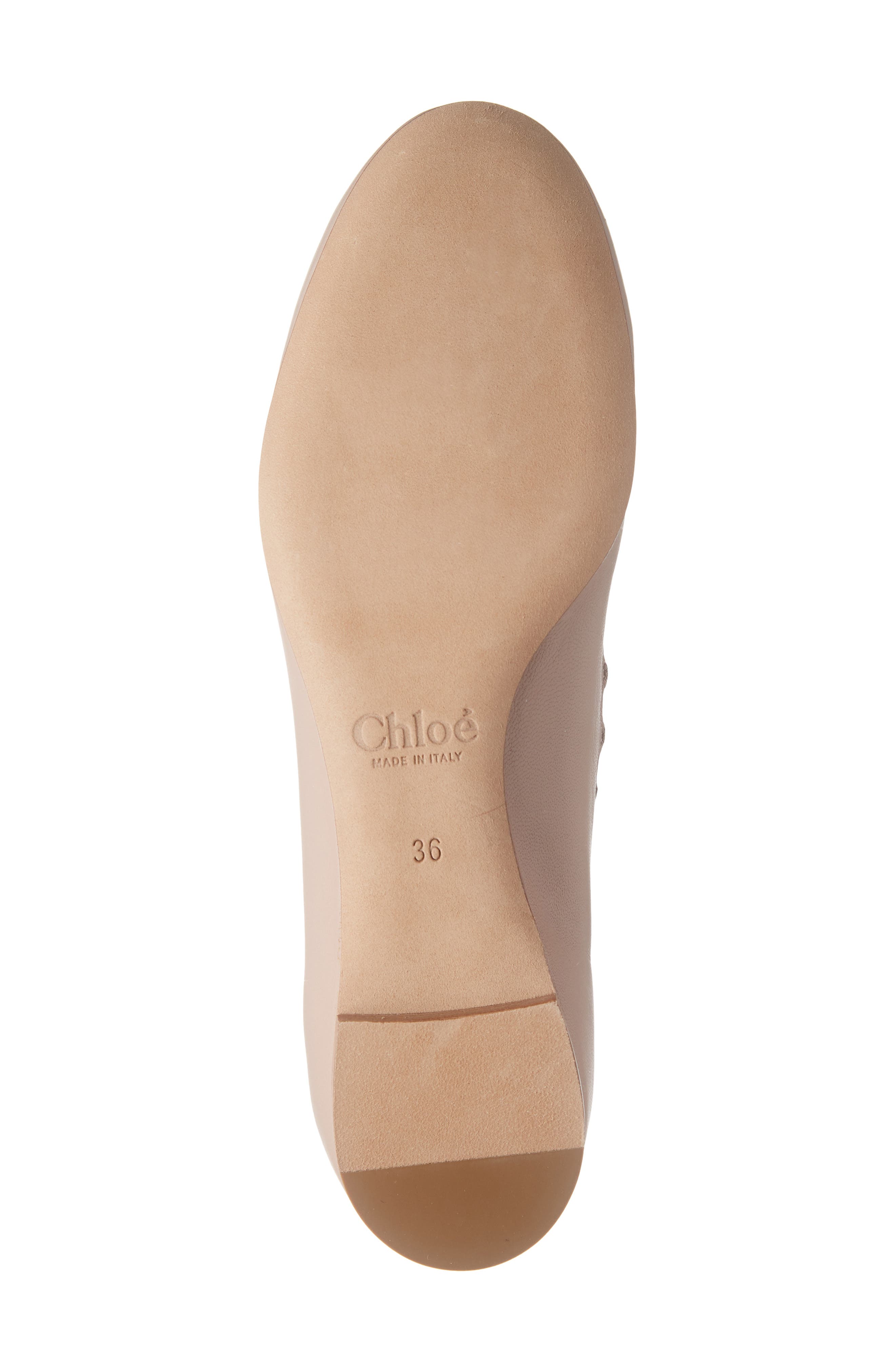 Chloé Lauren Scalloped Ballet Flat, Alternate, color, Pink Tea