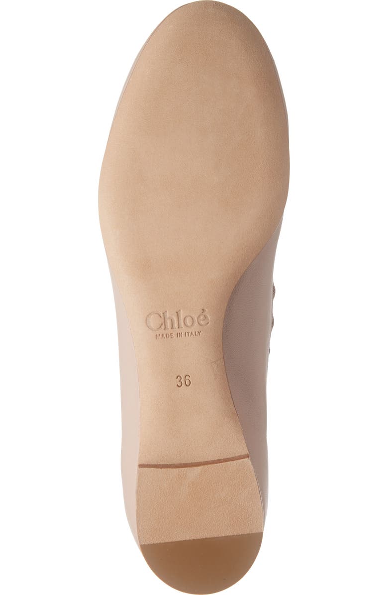 Chloé Lauren Scalloped Ballet Flat, Alternate, color, Pink Tea