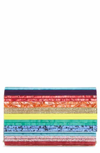 Stripe Envelope Clutch