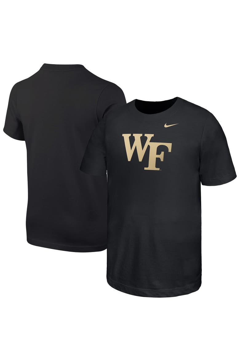 Youth Nike Black Wake Forest Demon Deacons Logo T-Shirt, Main, color, Black