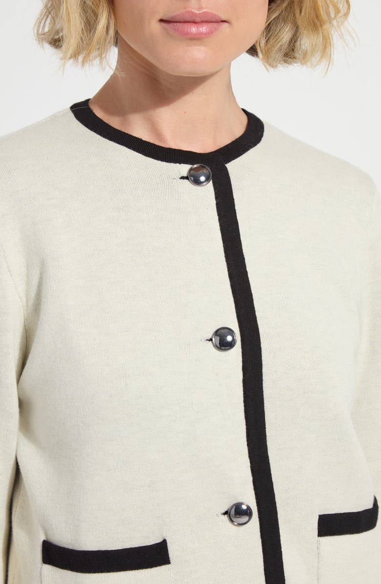 Lysse Amal Sweater Jacket, Alternate, color, Chalk