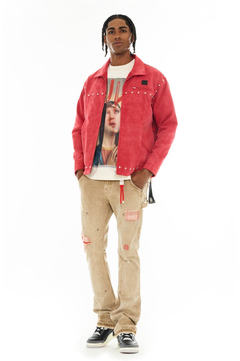 Cotton Canvas Workwear Jacket, Alternate, color, VINTAGE RED CANVAS