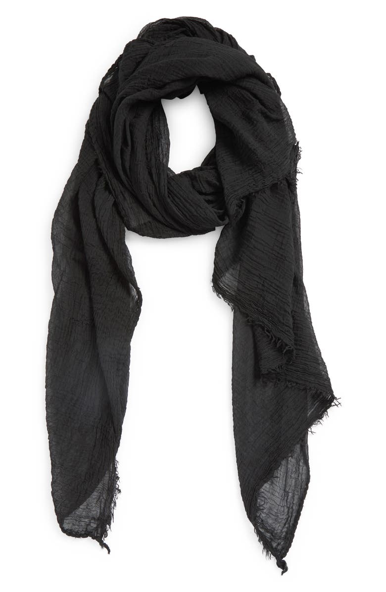 TOTEME Crinkled Gauze Scarf, Alternate, color,