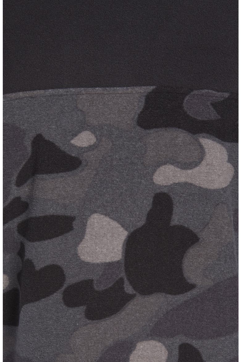 TKA Glacier Snap Neck Pullover, Alternate, color, TNF BLACK/TNF BLACK TONAL CAMO