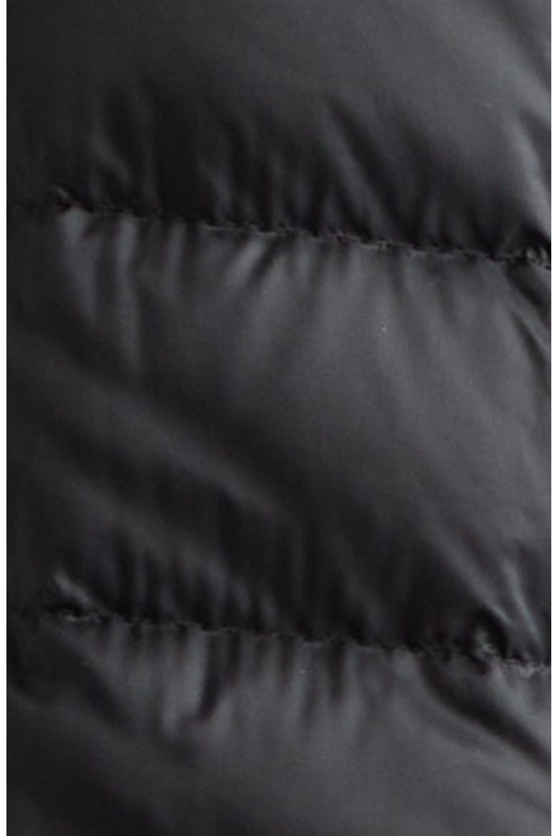 Raies Quilted Down Puffer Jacket, Alternate, color, BLACK
