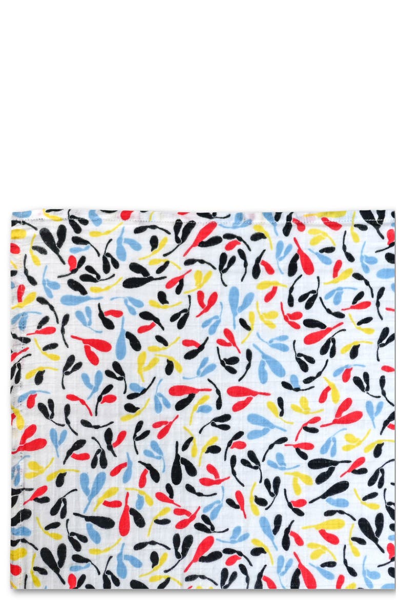XL Sycamore Sensory Organic Cotton Muslin Blanket, Alternate, color, SYCAMORE PRINT