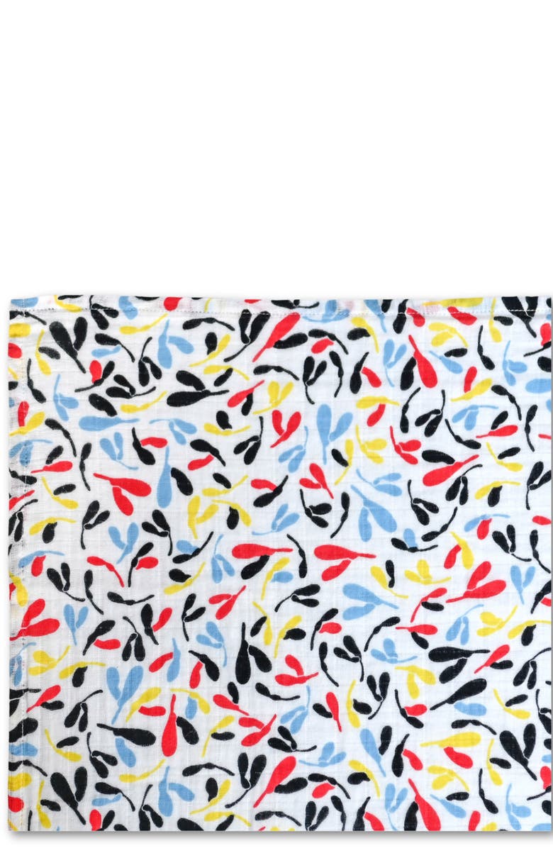 ETTA LOVES XL Sycamore Sensory Organic Cotton Muslin Blanket, Alternate, color, Sycamore Print