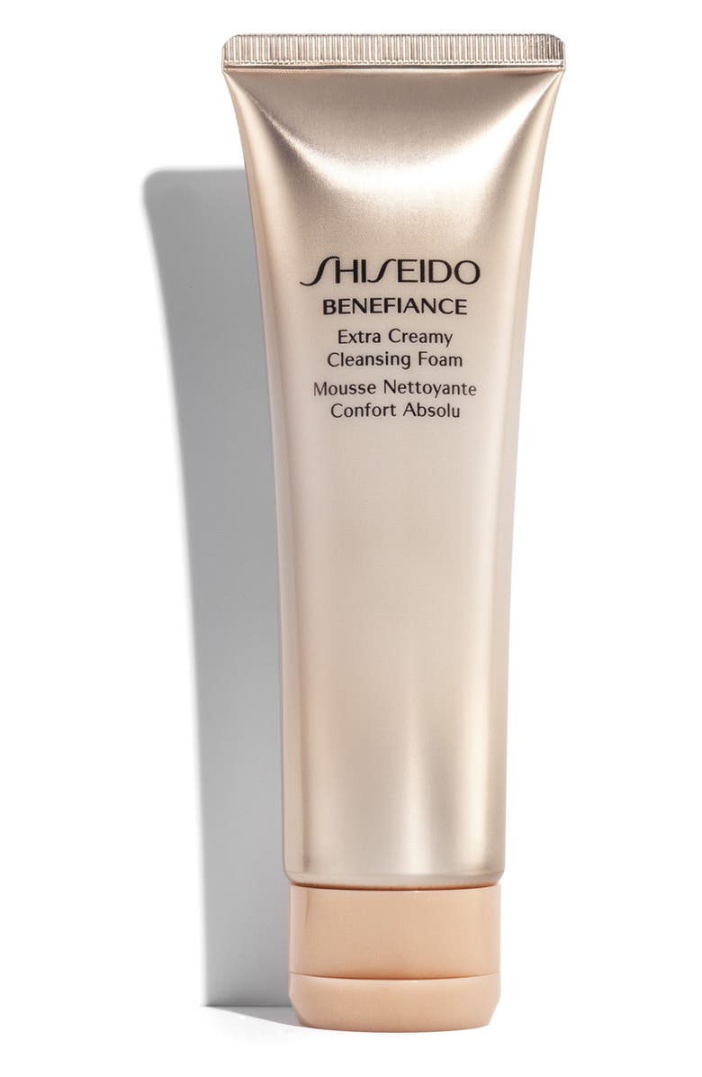 Shiseido Benefiance Extra Creamy Cleansing Foam, Main, color, 
