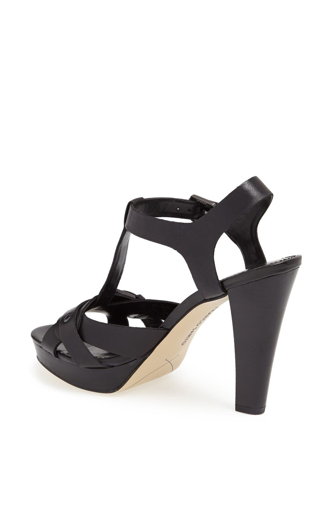 'Breezy' Sandal, Alternate, color, BLACK