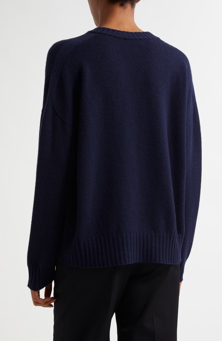 Emporio Armani V-Neck Wool & Cashmere Sweater, Alternate, color, Dark Navy