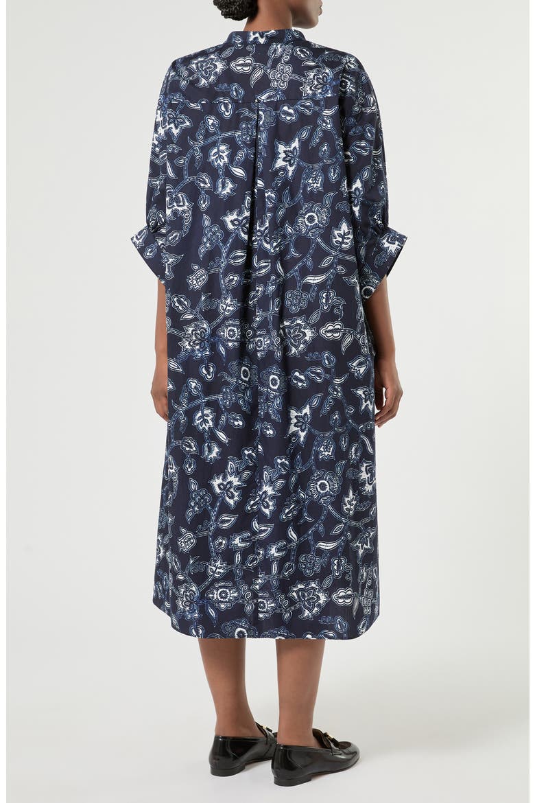 Floral Print Maxi Dress, Alternate, color, NAVY