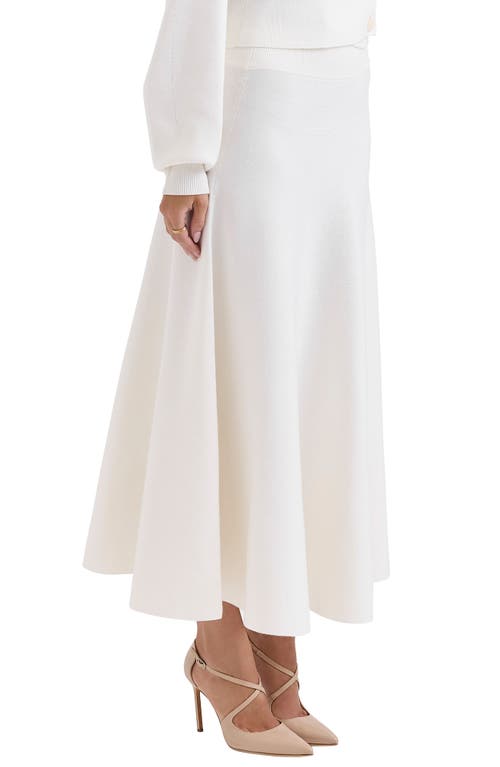 House Of Cb Solara Maxi Sweater Skirt In Ivory