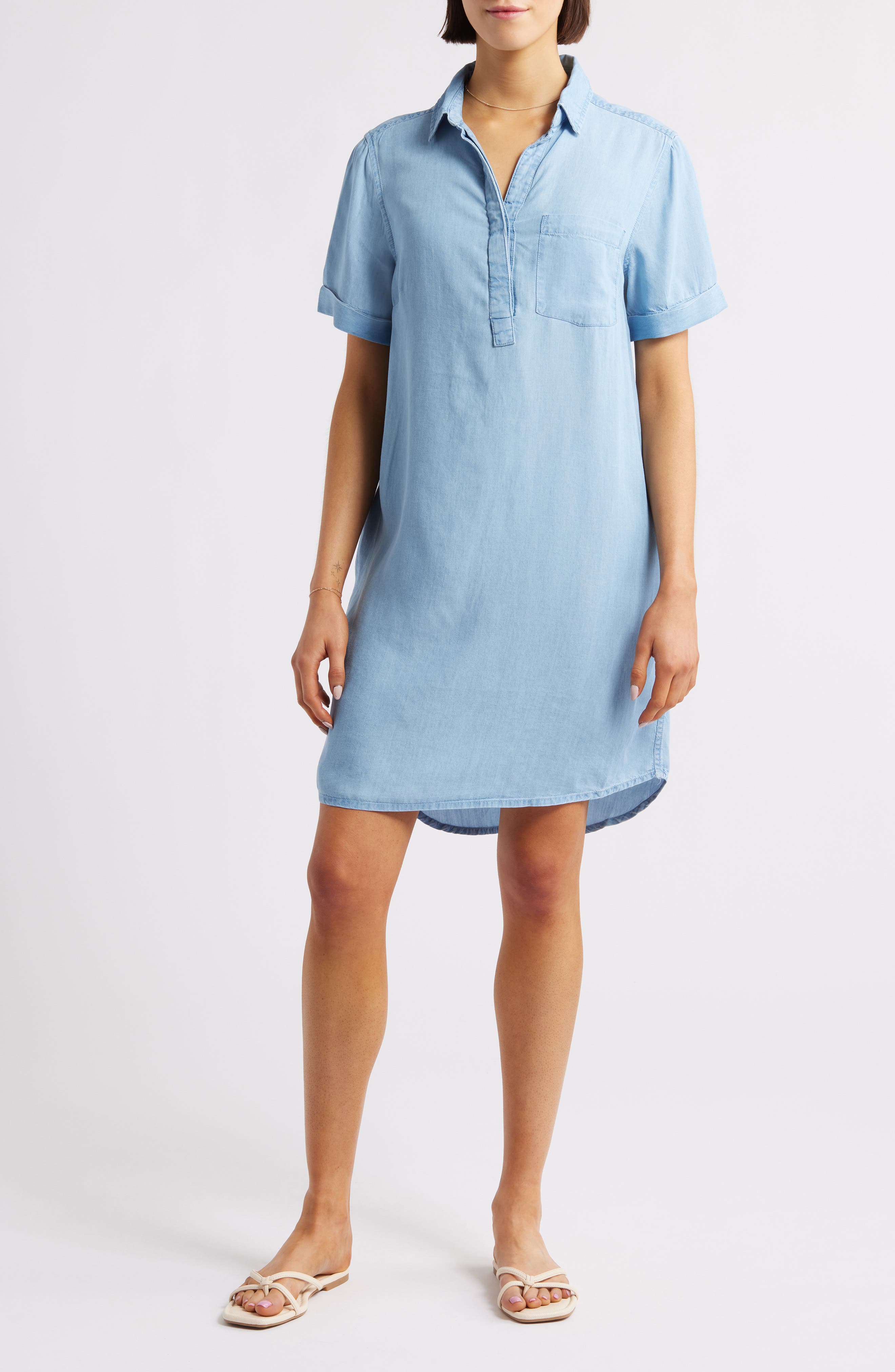Lizzy Short Sleeve Denim Dress