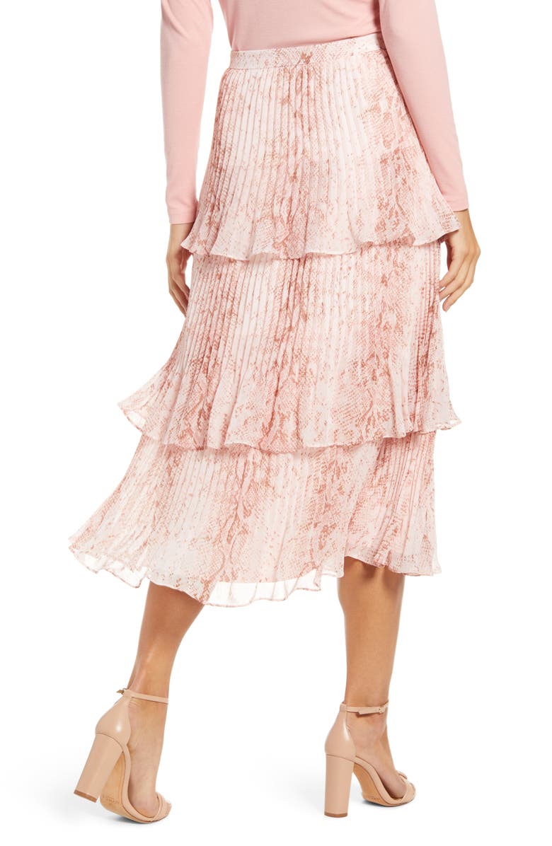 Rachel Parcell Tiered Pleated Skirt, Alternate, color, 