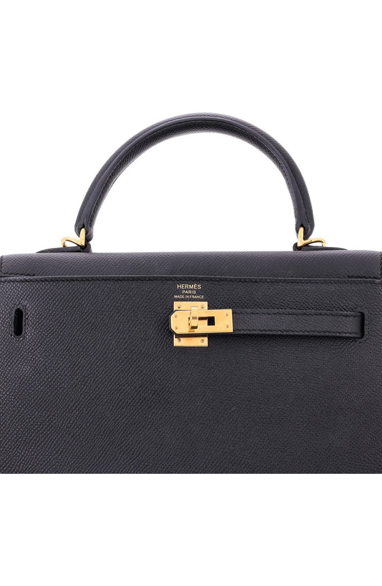 Pre-Owned Hermes Kelly Handbag Black Epsom with Gold Hardware 25, Alternate, color, Noir