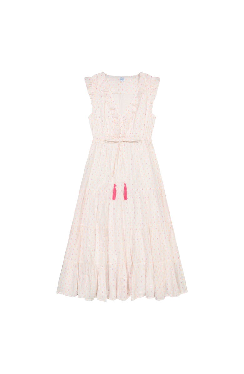 Mer St. Barth Giselle Women's Maxi Dress, Main, color, Neon Swiss Dot