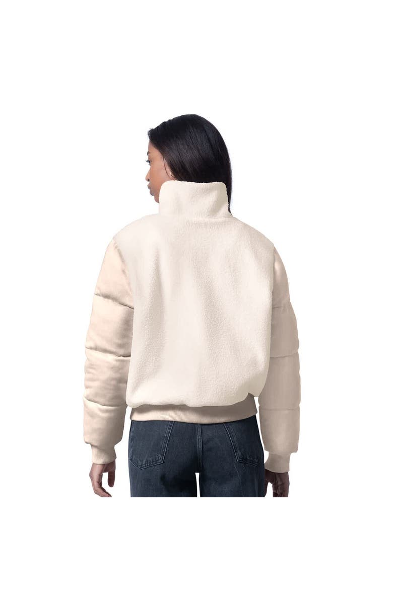 G-III 4HER BY CARL BANKS Women's G-III 4Her by Carl Banks  Cream San Francisco 49ers Cheerleader Sherpa Full-Zip Jacket, Alternate, color, Cream