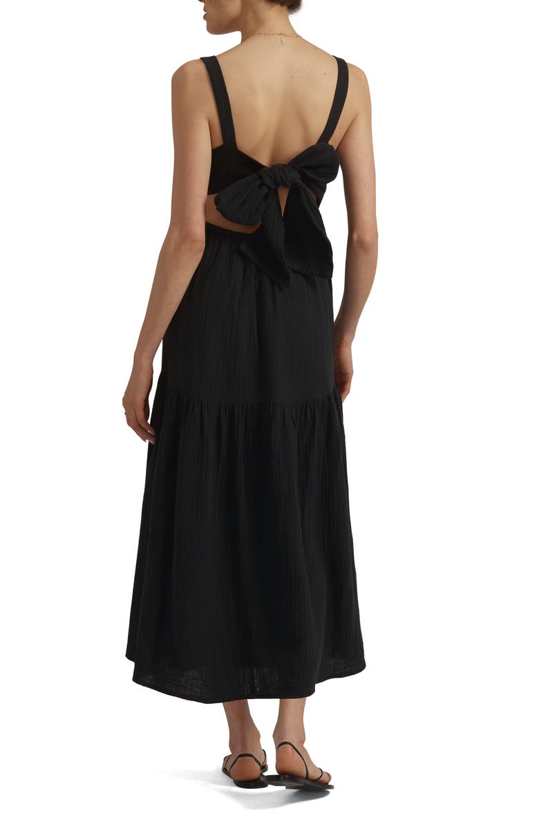 Favorite Daughter The Go-To Cotton Dress, Alternate, color, Black