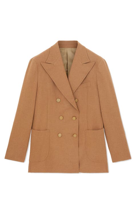 Bobbie Classic Double-Breasted Flannel Jacket