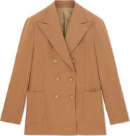 Fortela Bobbie Classic Double-Breasted Flannel Jacket
