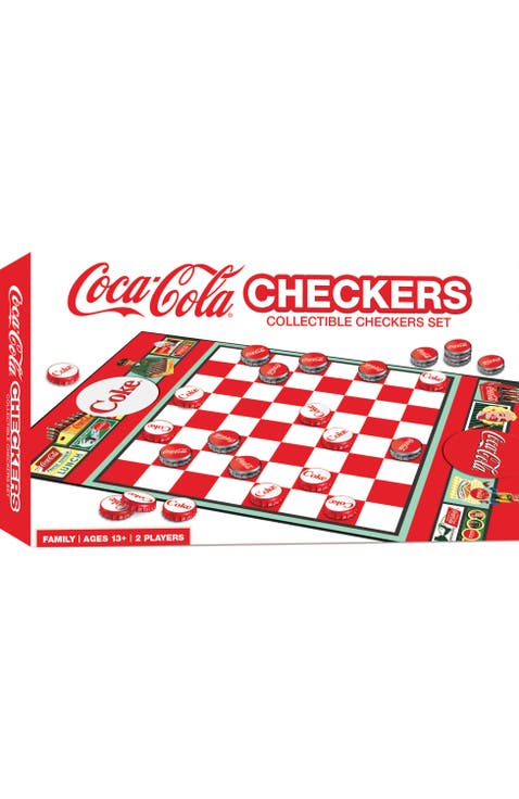 Coca-Cola Checkers Board Game