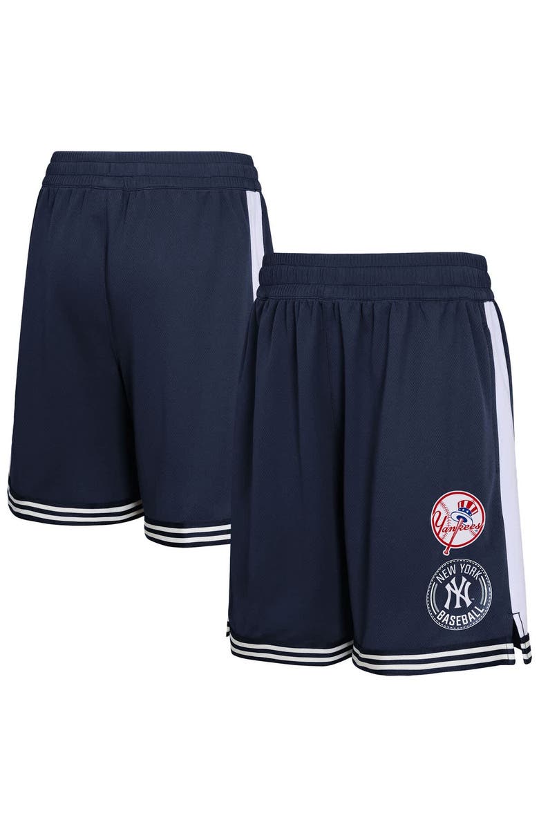 Outerstuff Youth  Navy New York Yankees Infielder Shorts, Alternate, color, 