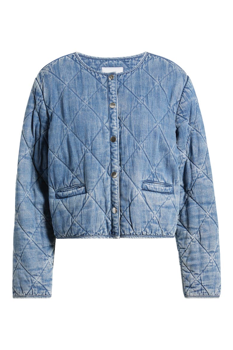 Ency Quilted Denim Jacket, Alternate, color, MID BLUE