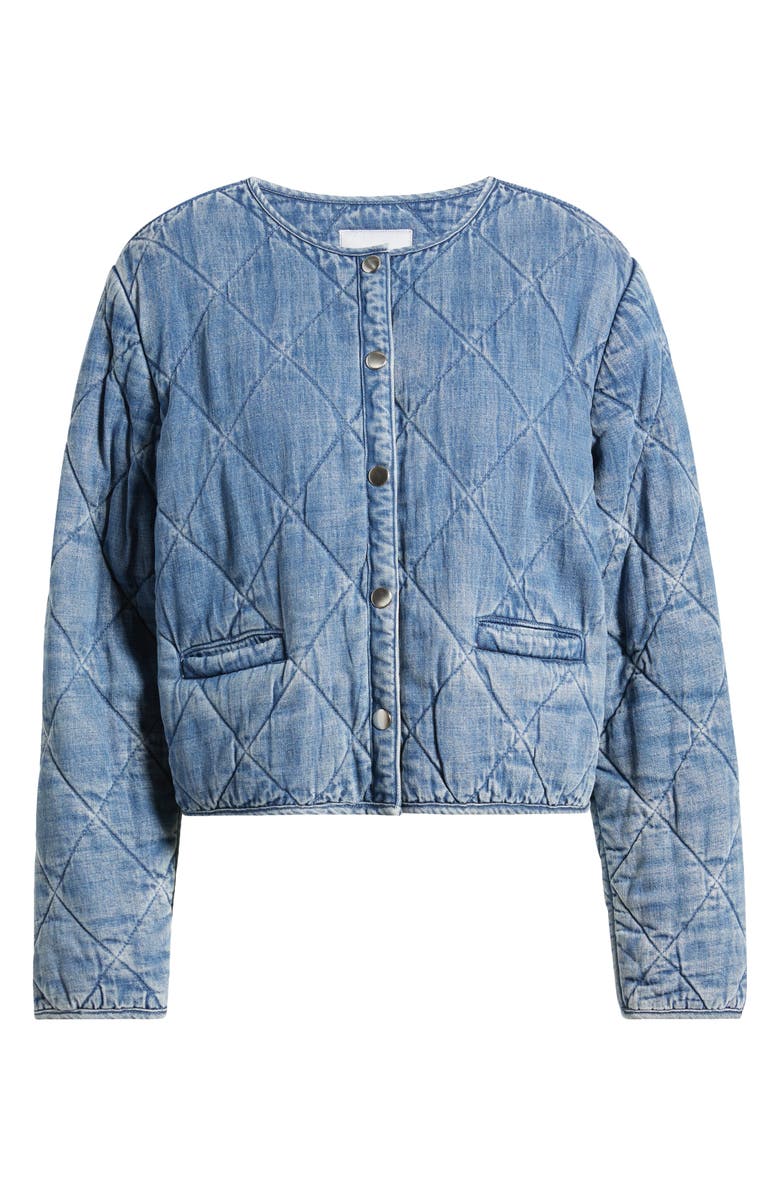 Rails Ency Quilted Denim Jacket, Alternate, color, Mid Blue