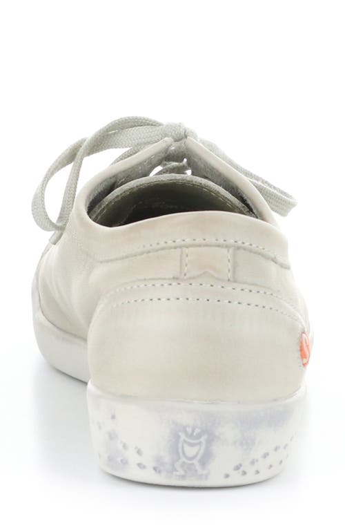 Softinos By Fly London Isla Sneaker In Light Grey Washed Leather