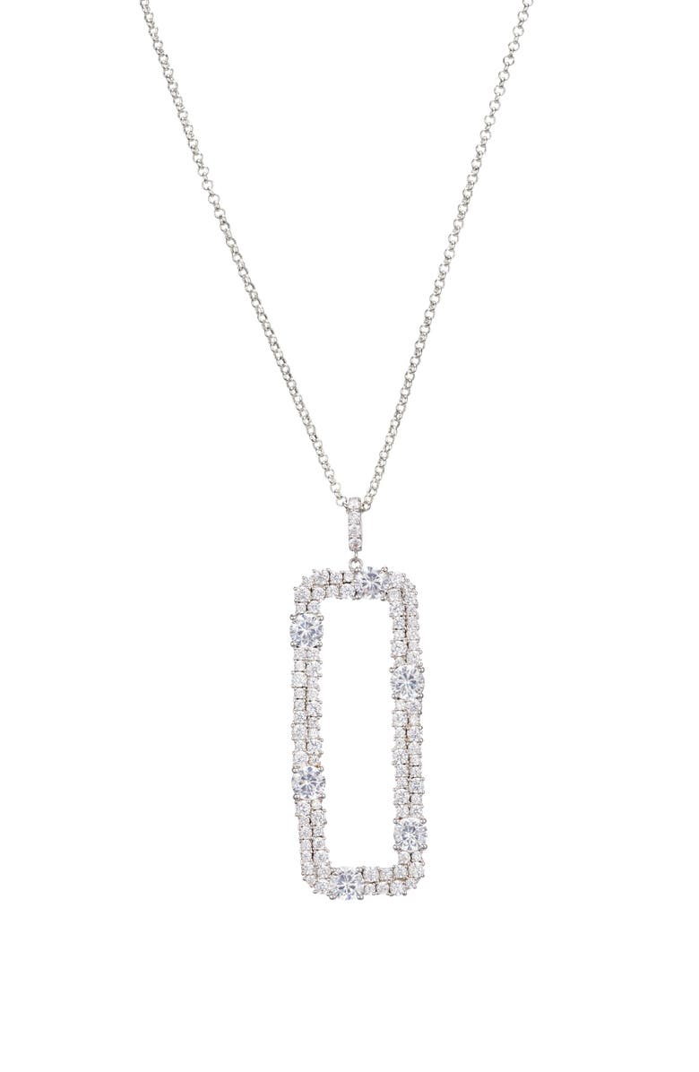 Nina Rectangle Pendant Necklace, Main, color,