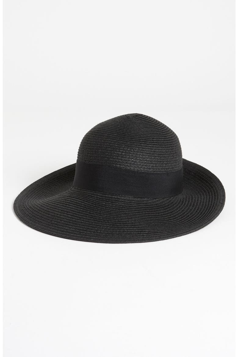 Wide Brim Sun Hat, Main, color, BLACK